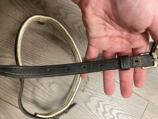 Full Black/White Noseband