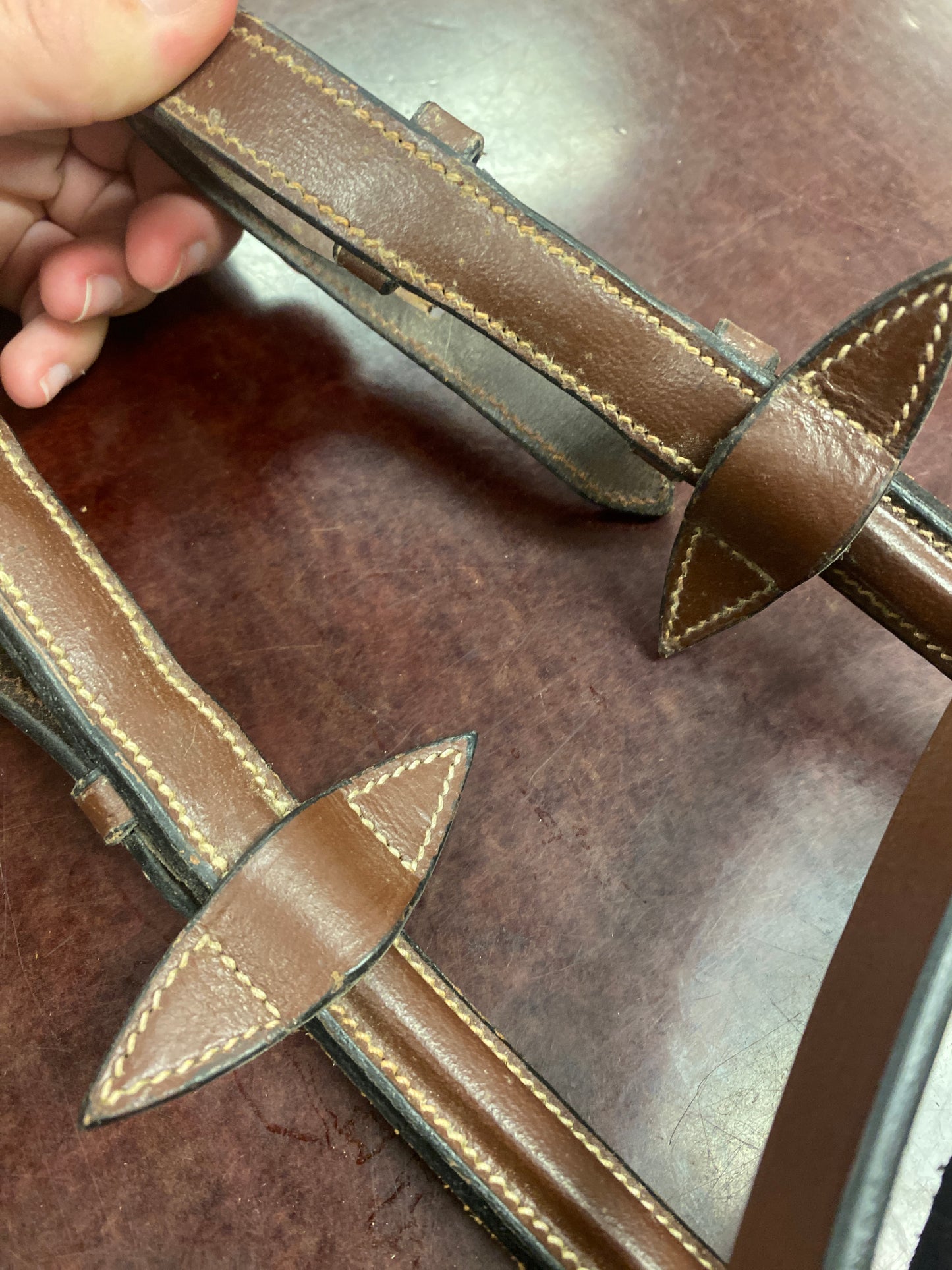 Fancy Stitched Laced Reins
