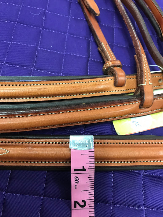 O/S Edgewood fancy stitched padded 1” wide nose, noseband