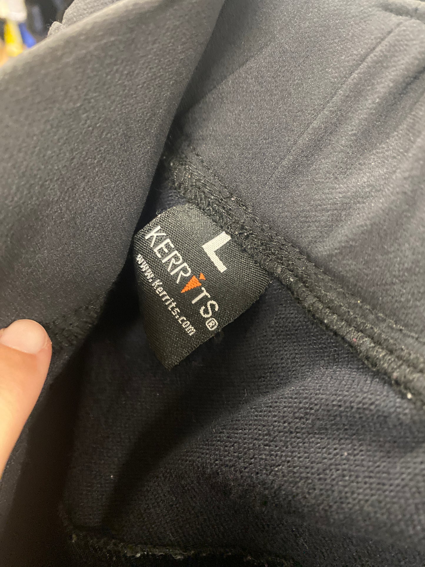 Large Black Kerrits Full Seat Breeches