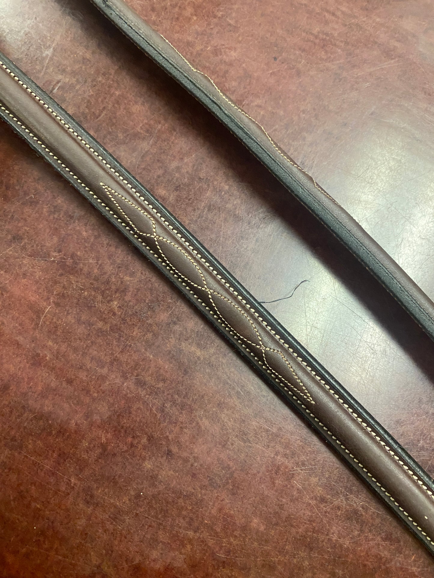 ADT Fancy Stitch Curb Rein