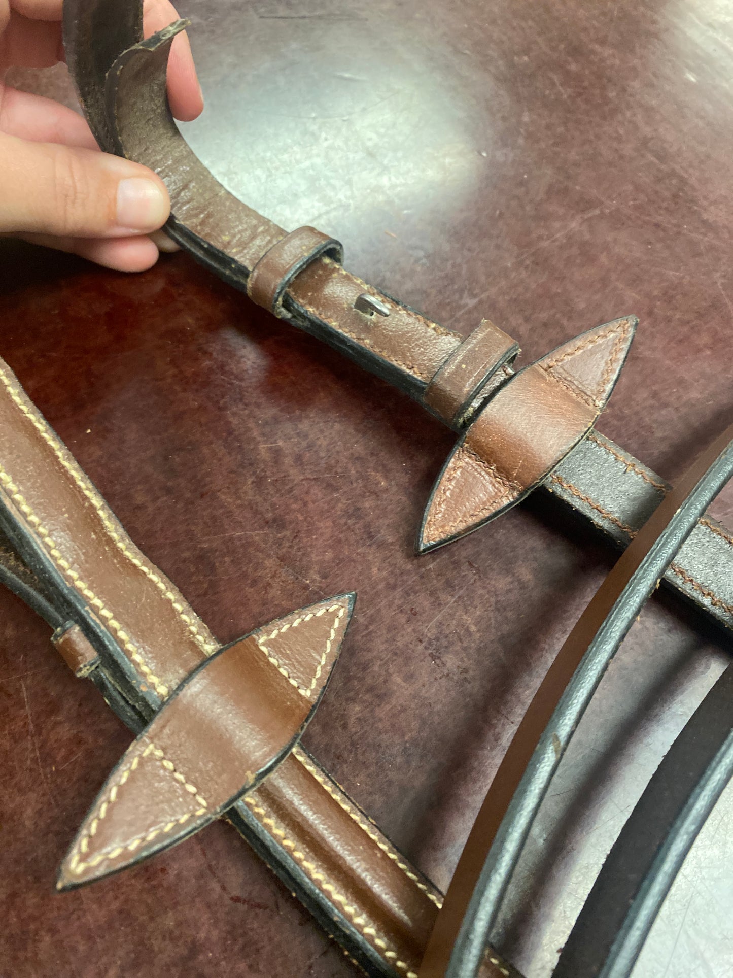 Fancy Stitched Laced Reins