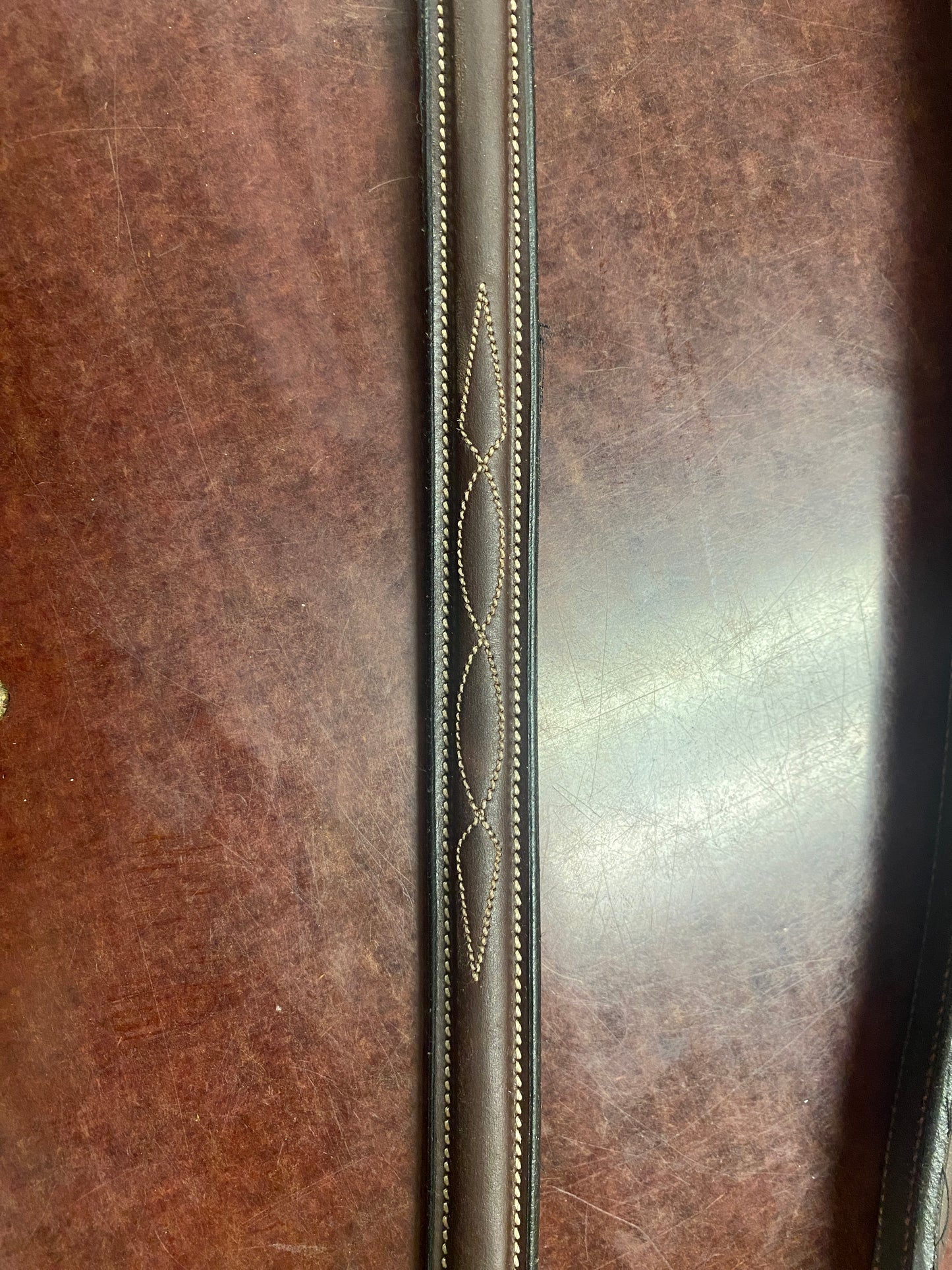 ADT Fancy Stitch Curb Rein