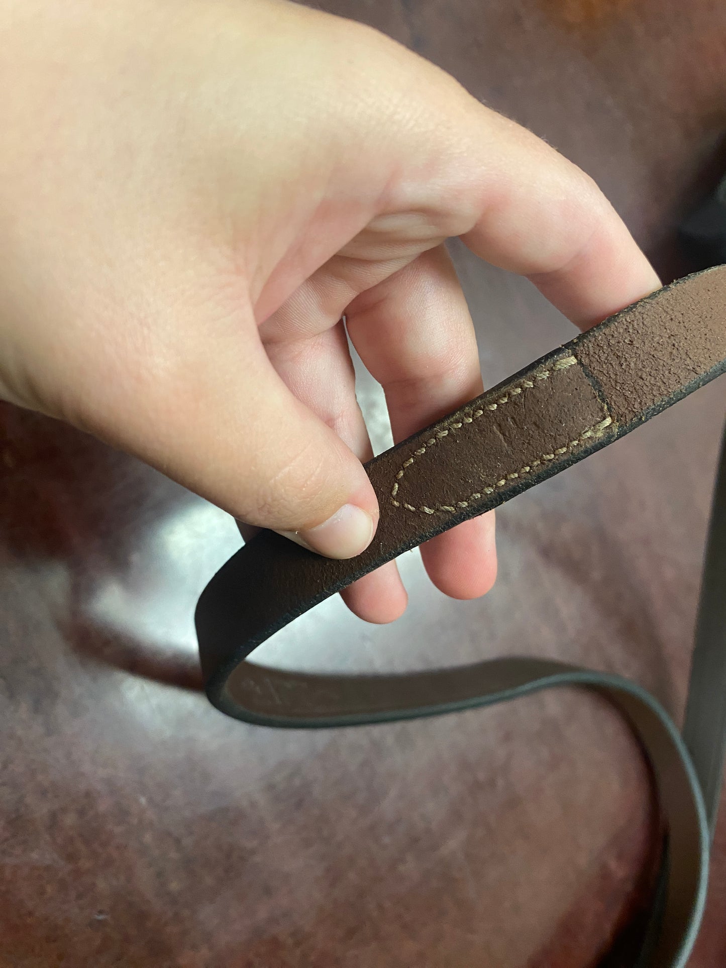 ADT Fancy Stitch Curb Rein