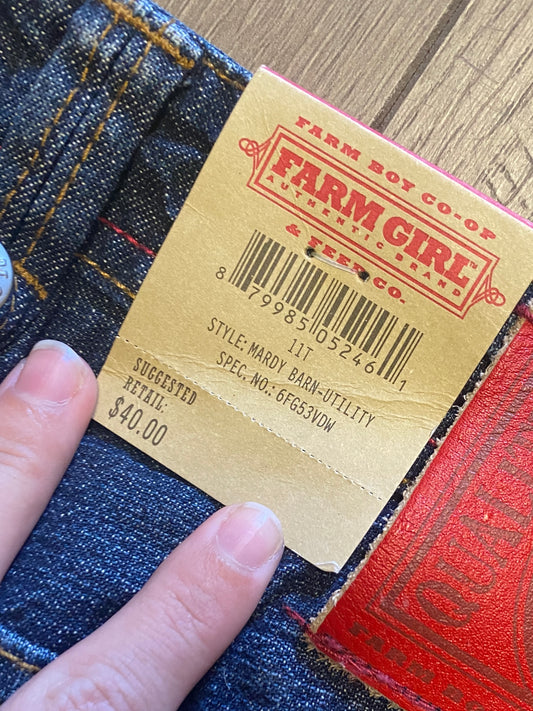 11 Tall Farm Girl Mardy Barn Utility Jeans