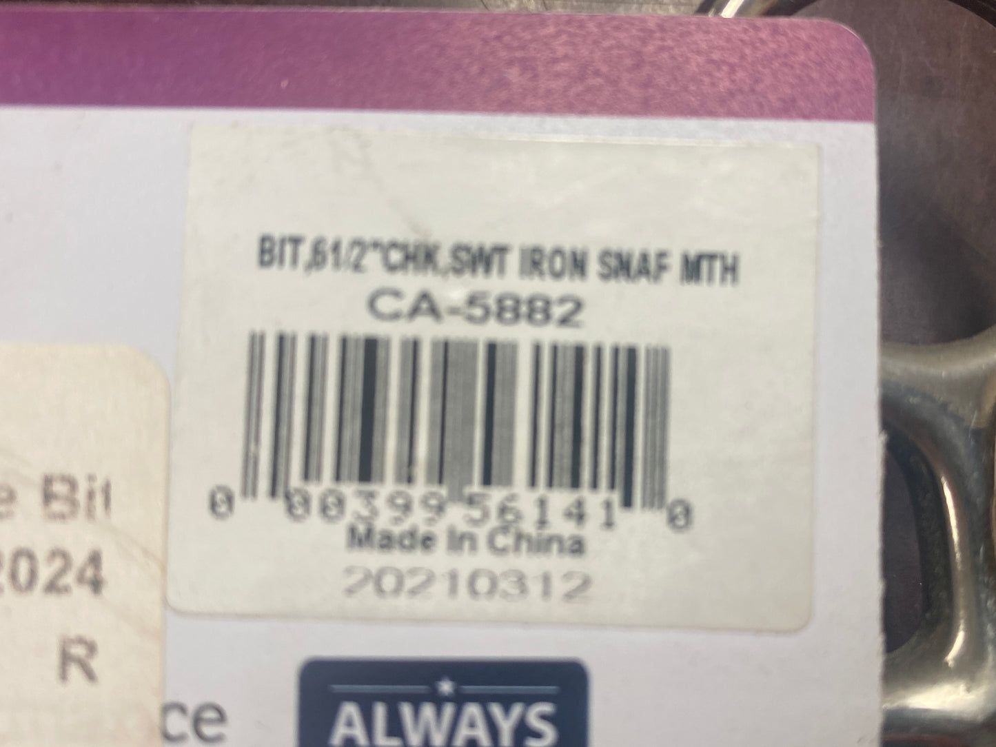 5” Weaver Leather Argentine Snaffle Bit