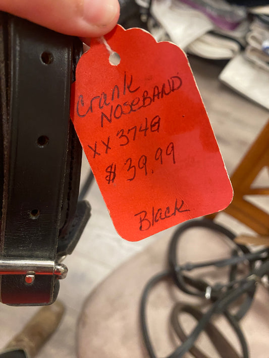Full Black Crank Noseband
