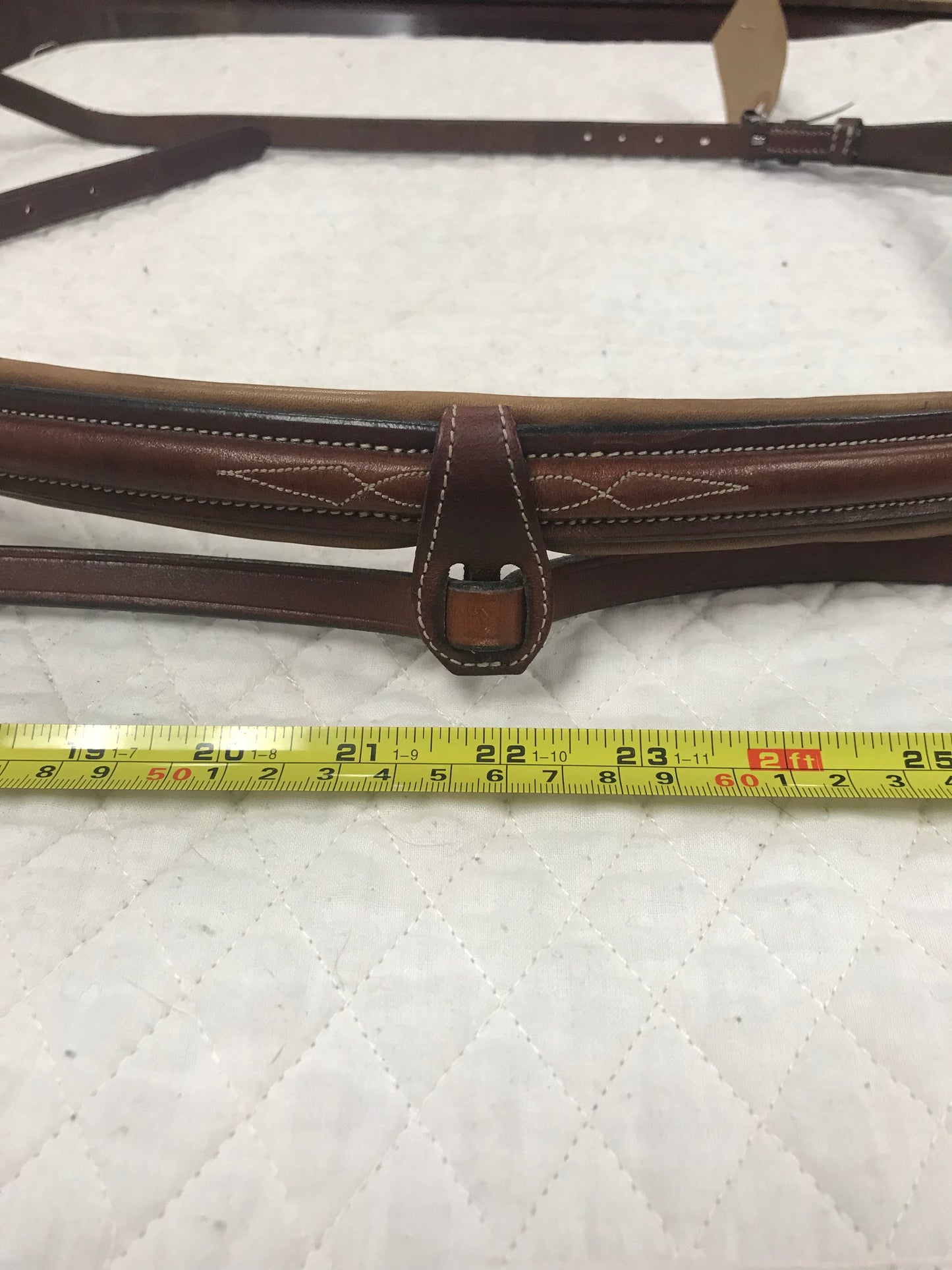 O\S fancy padded ADT noseband with crank and flash
