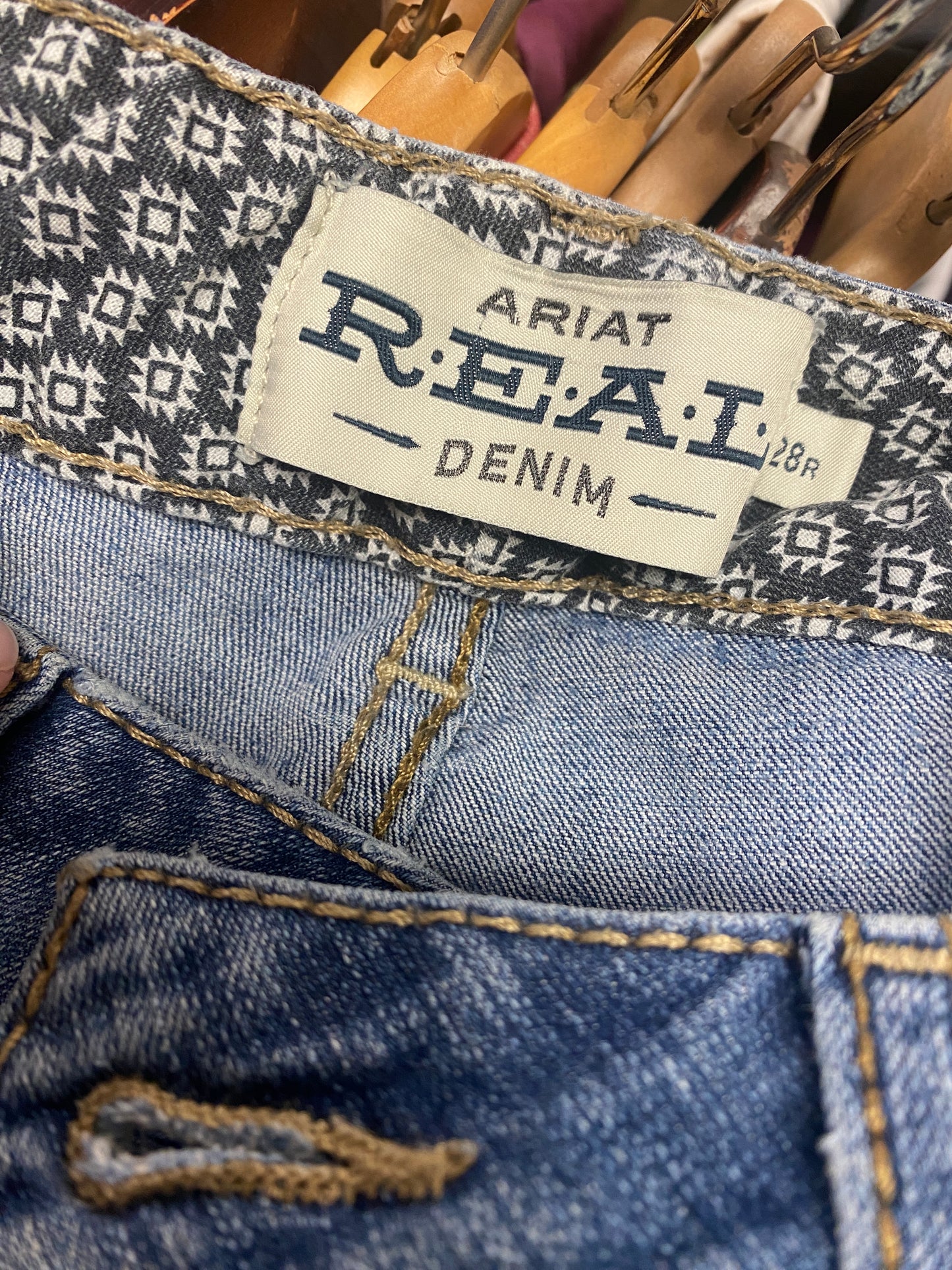 28R Ariat Real Denim Perfect Rise Boot Jeans