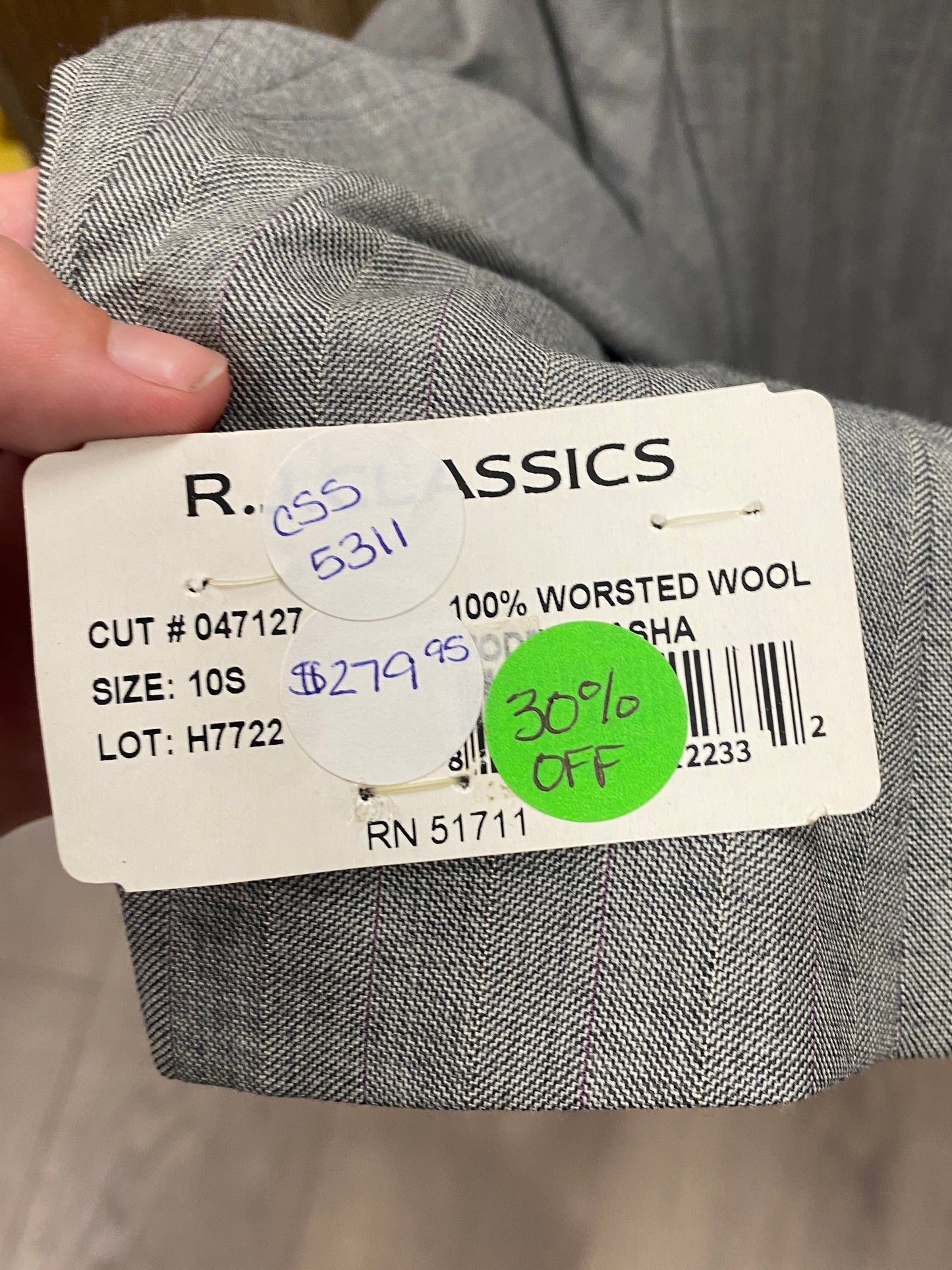 10S Kids Gray RJ Classics Sasha Diamond Collection Hunt Coat