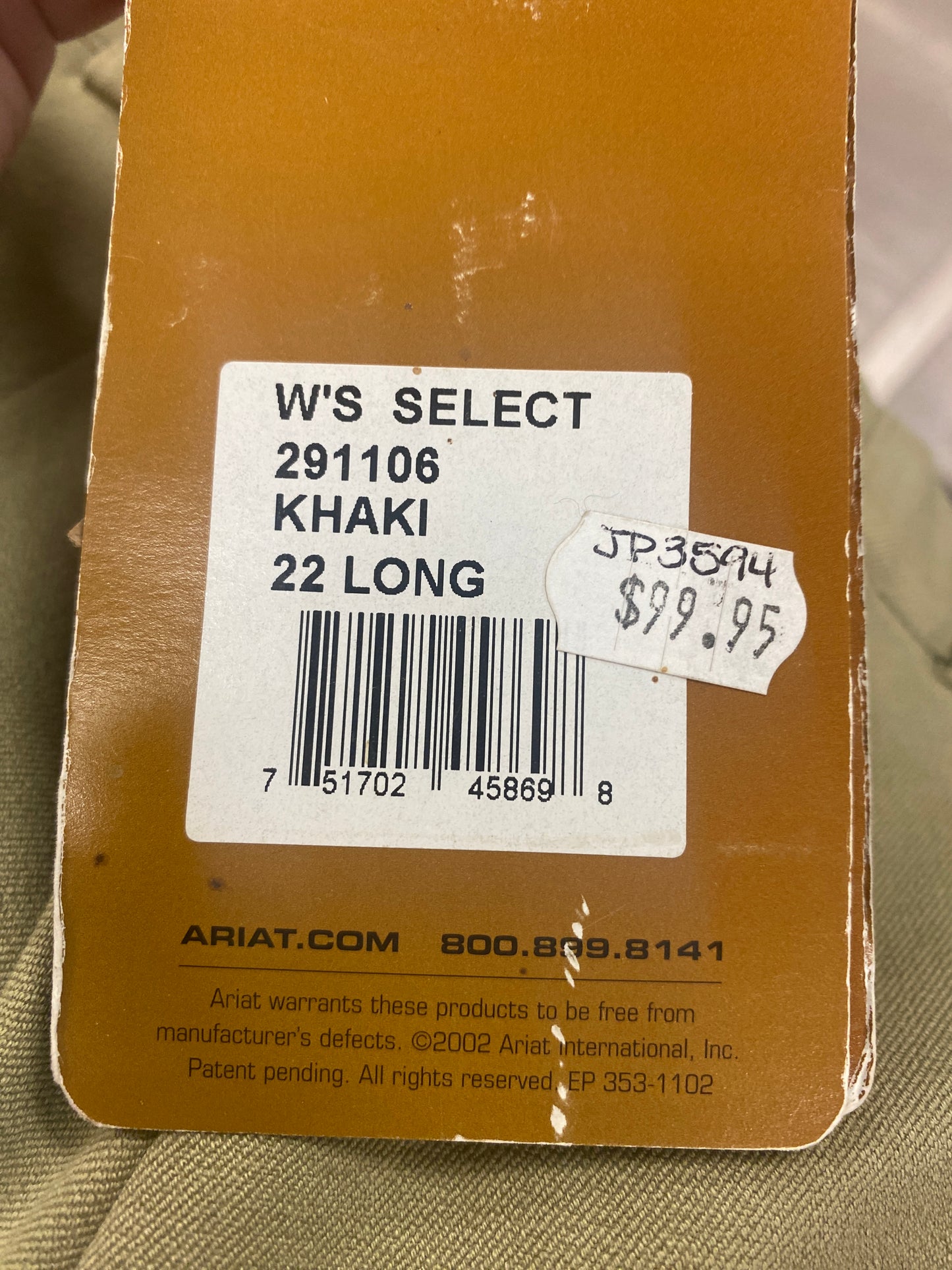 22L Ariat Women’s Select Breeches