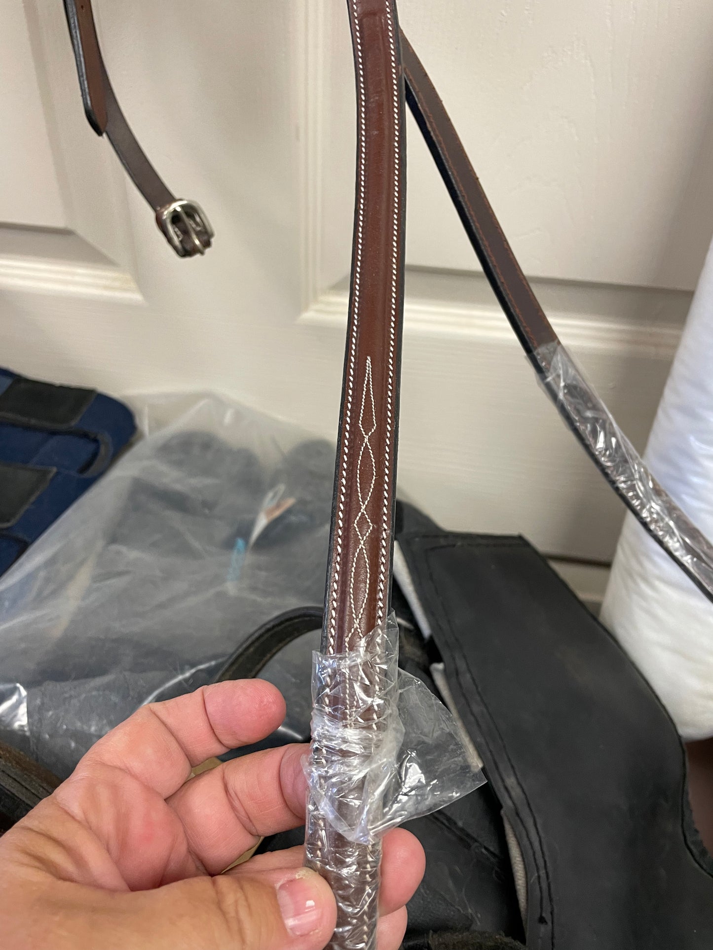 O/S Fancy Padded Hunter Bridle