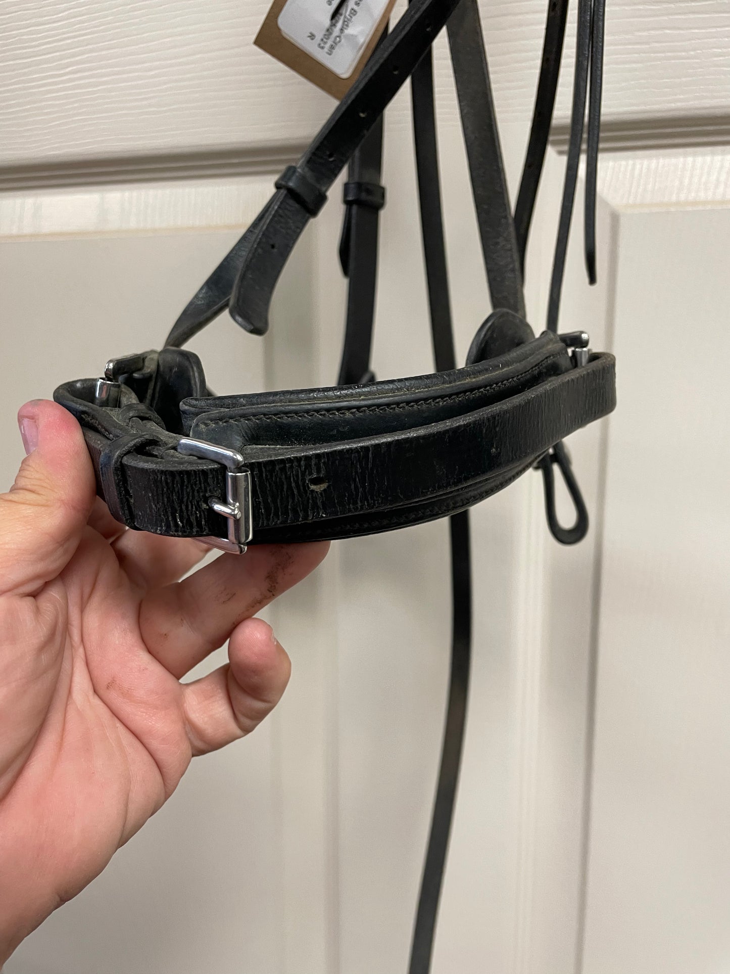 C Black Dressage Padded Bridle