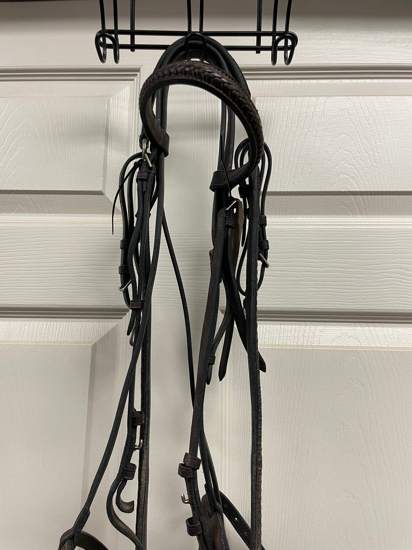 H Braided hunter bridle with matching breastplate