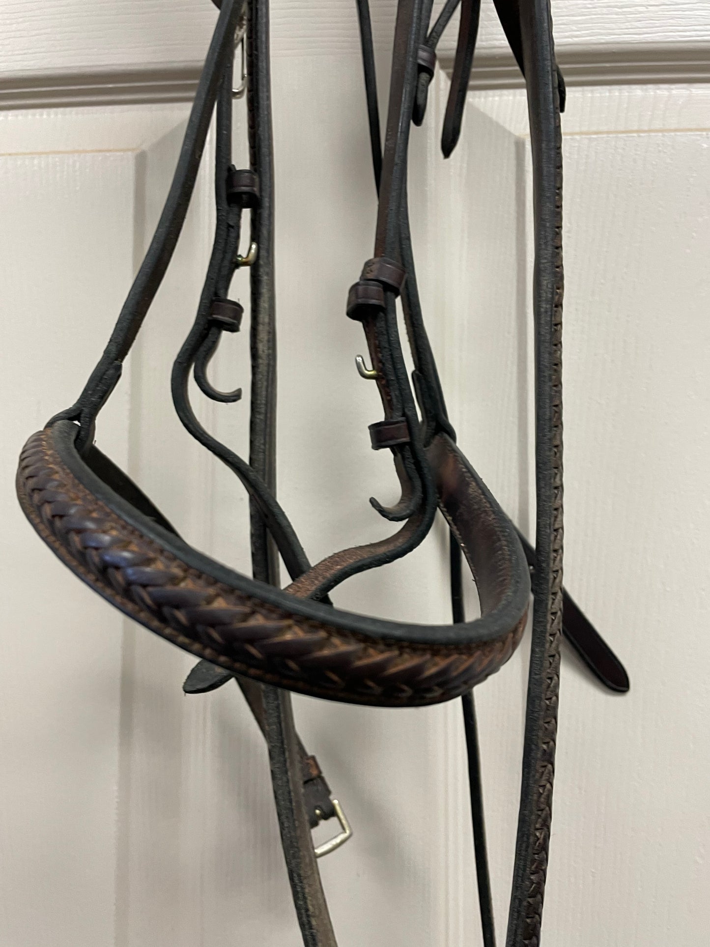 H Braided hunter bridle with matching breastplate