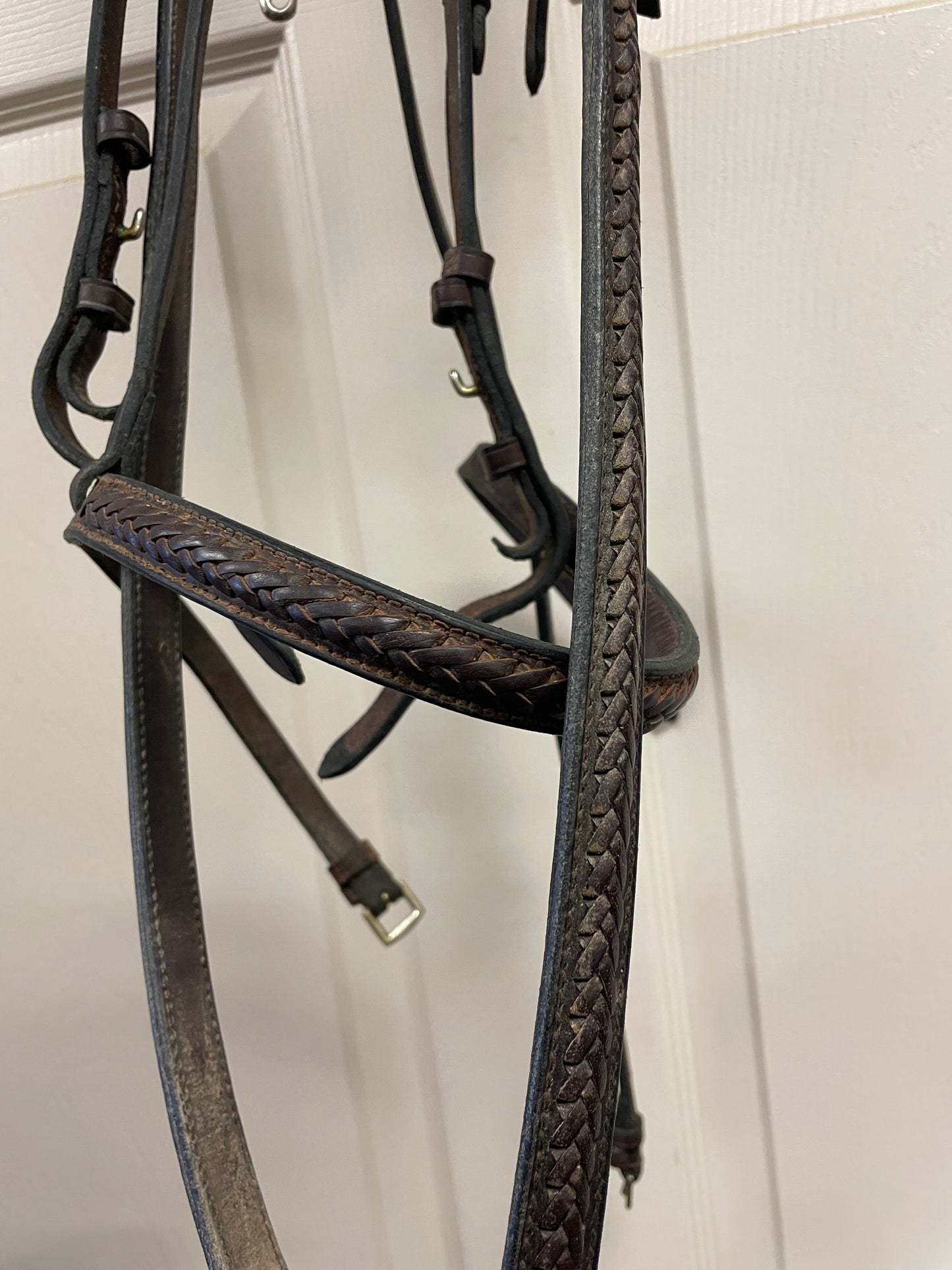 H Braided hunter bridle with matching breastplate