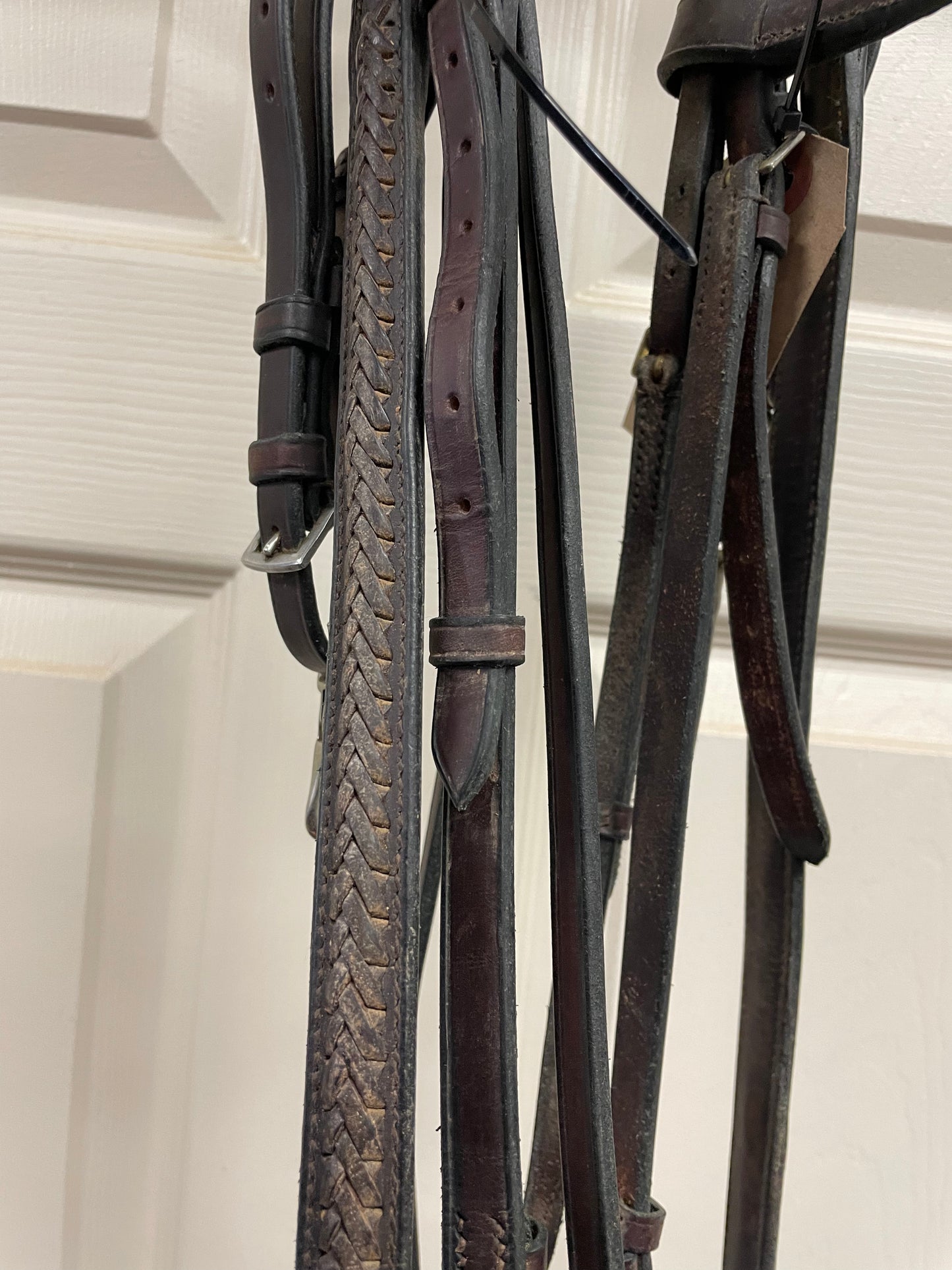 H Braided hunter bridle with matching breastplate