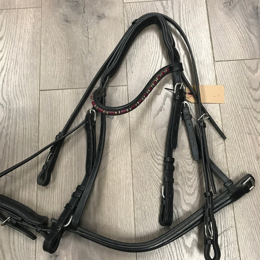 Full Silverleaf double dressage bridle