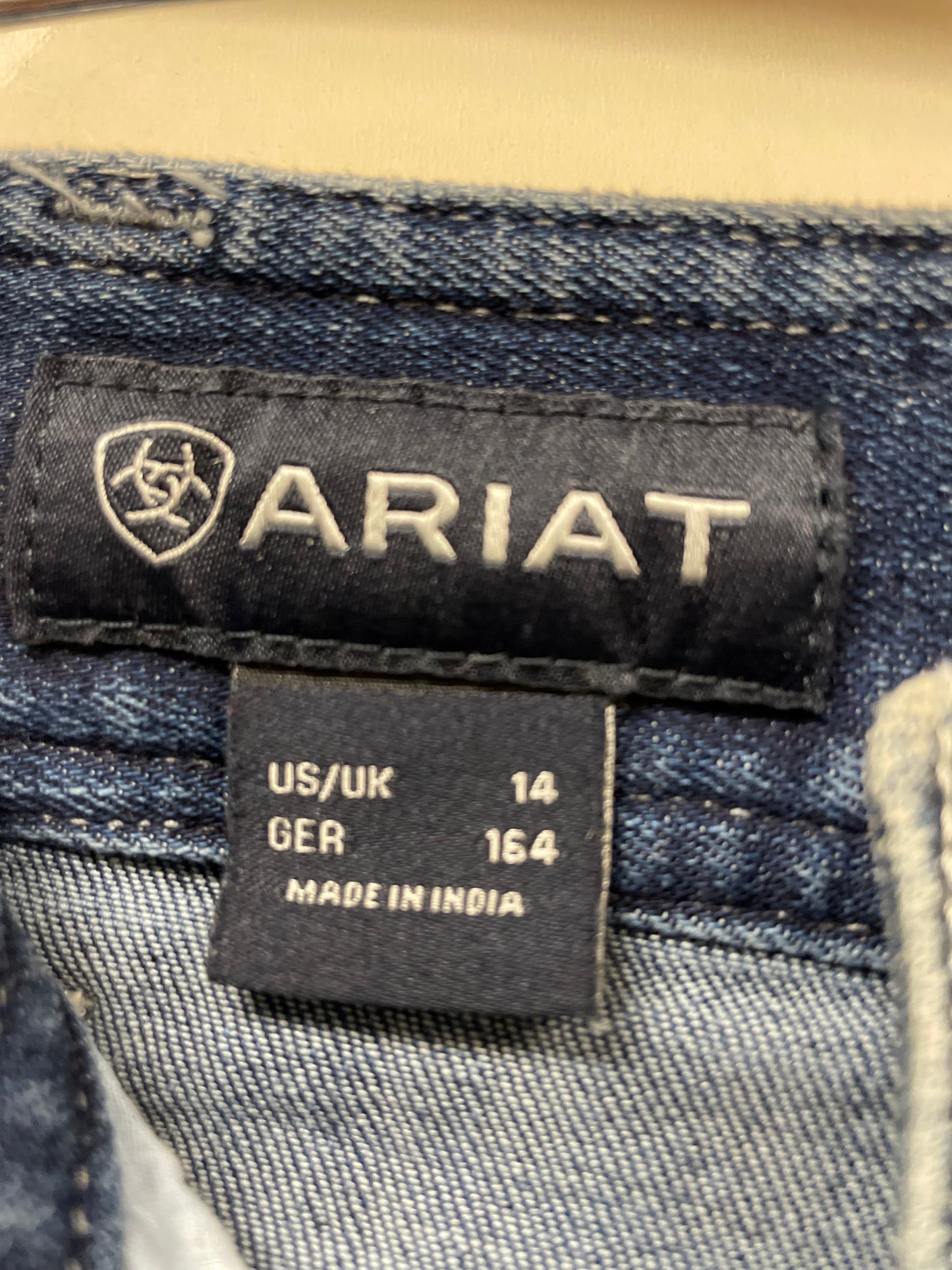 14 Ariat jean breeches blue