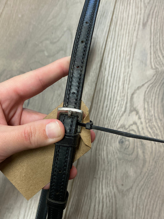 Cob Black Courbette Raised Plain Standing Martingale