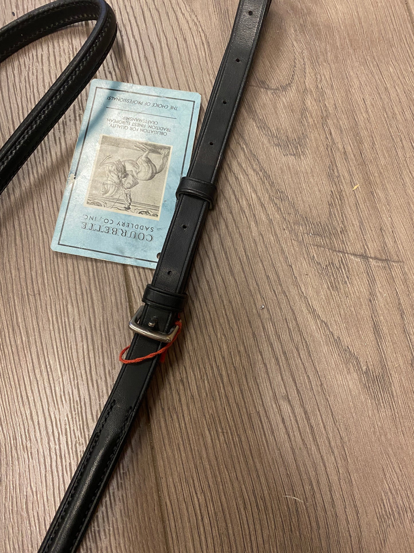 Cob Black Courbette Raised Plain Standing Martingale