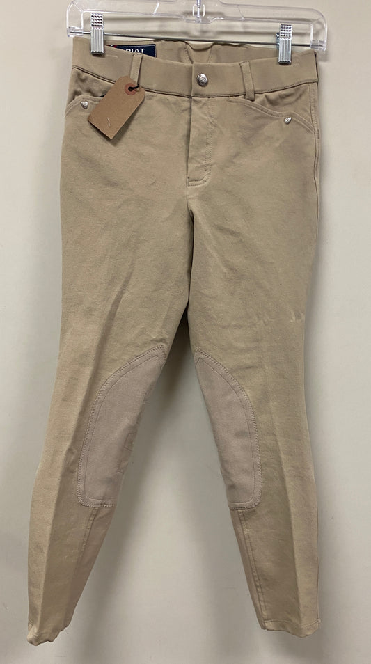 12 Ariat Heritage Tan Knee Patch Breeches