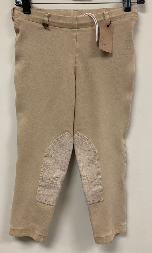 16 Kids Tan Ovation Knee Patch Breeches
