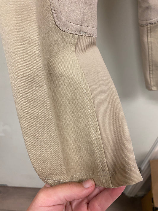 12 Ariat Heritage Tan Knee Patch Breeches