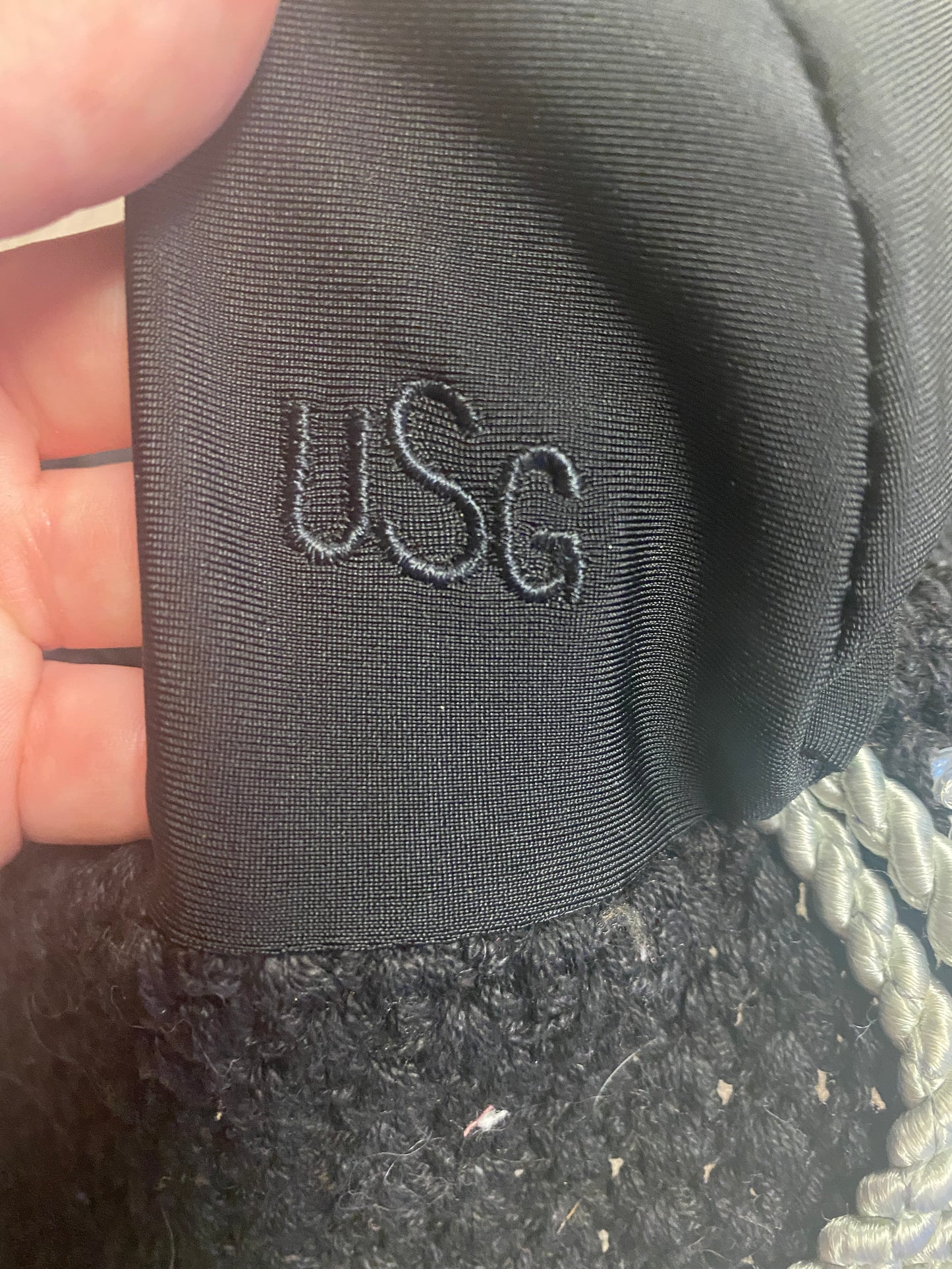Black/Silver Bling USG Ear Bonnet