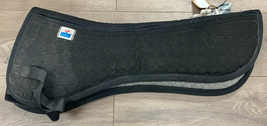 Large All Purpose Mattes Black Shimmable Correction Half Pad