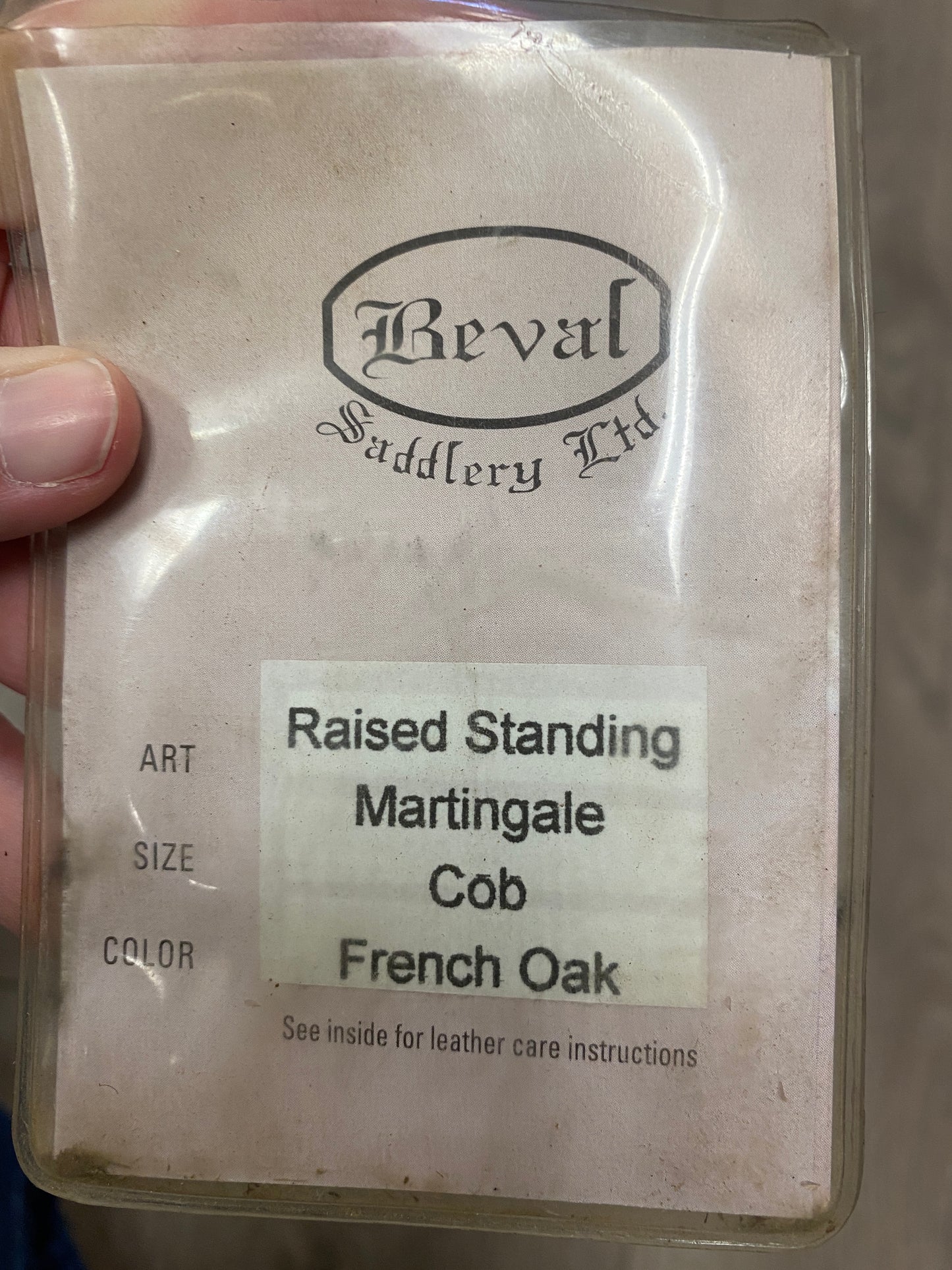 Cob Beval Raised Fancy Stitch Standing Martingale