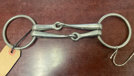 5” Loose Ring Double Snaffle plain mouth