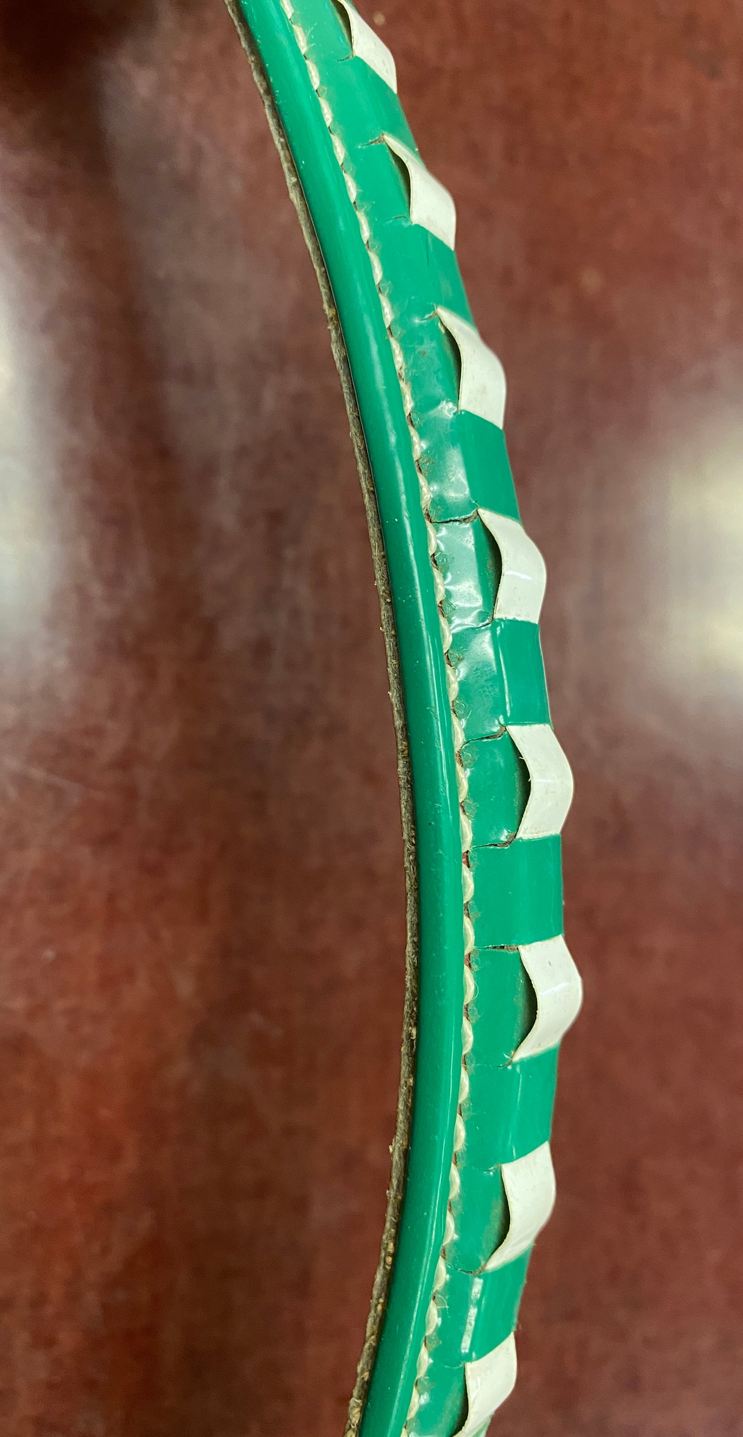 Pony Green/White Browband
