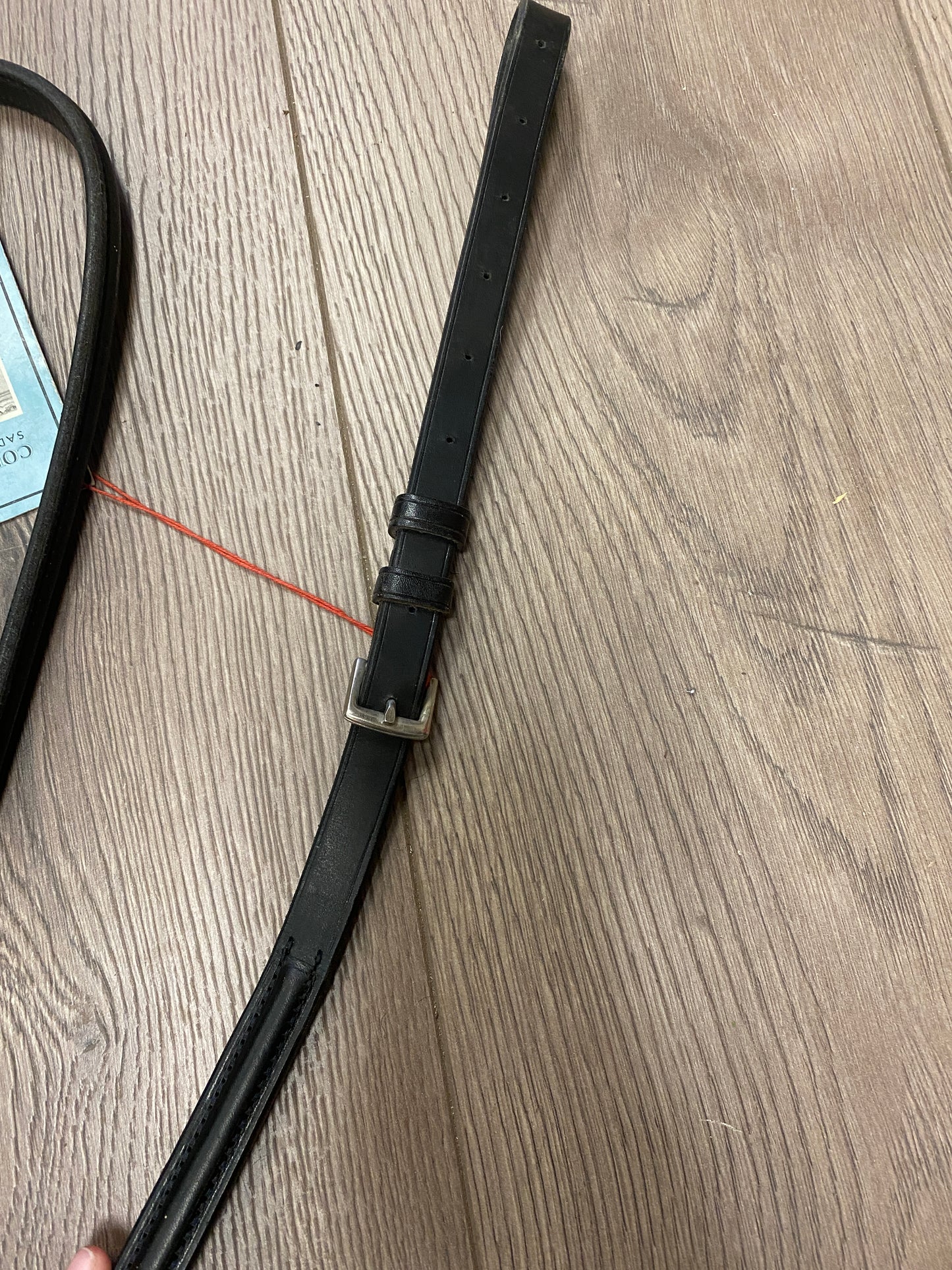 Full/Horse Black Courbette Plain Raised Standing Martingale