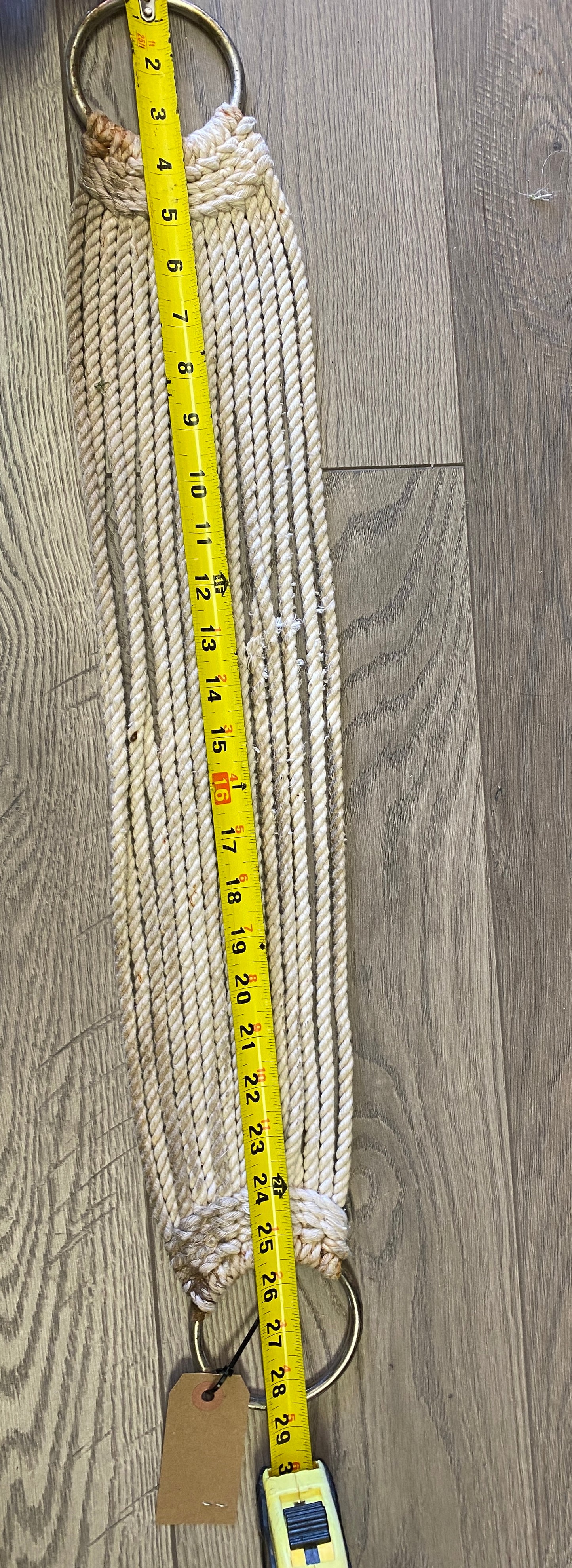 28” White Rope Cinch