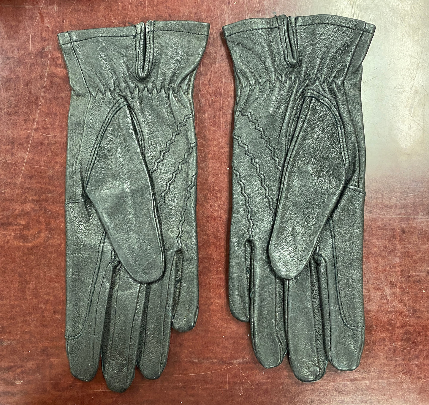 Small 6 1/2 Brown Leather Gloves