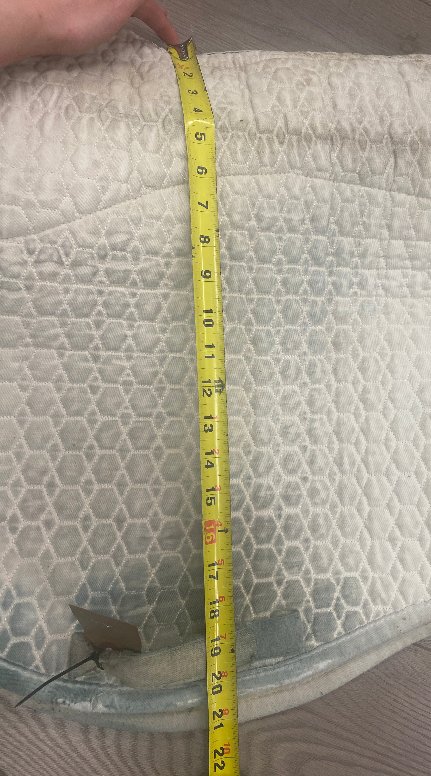 Large Mattes Platinum White Eurofit Dressage Pad