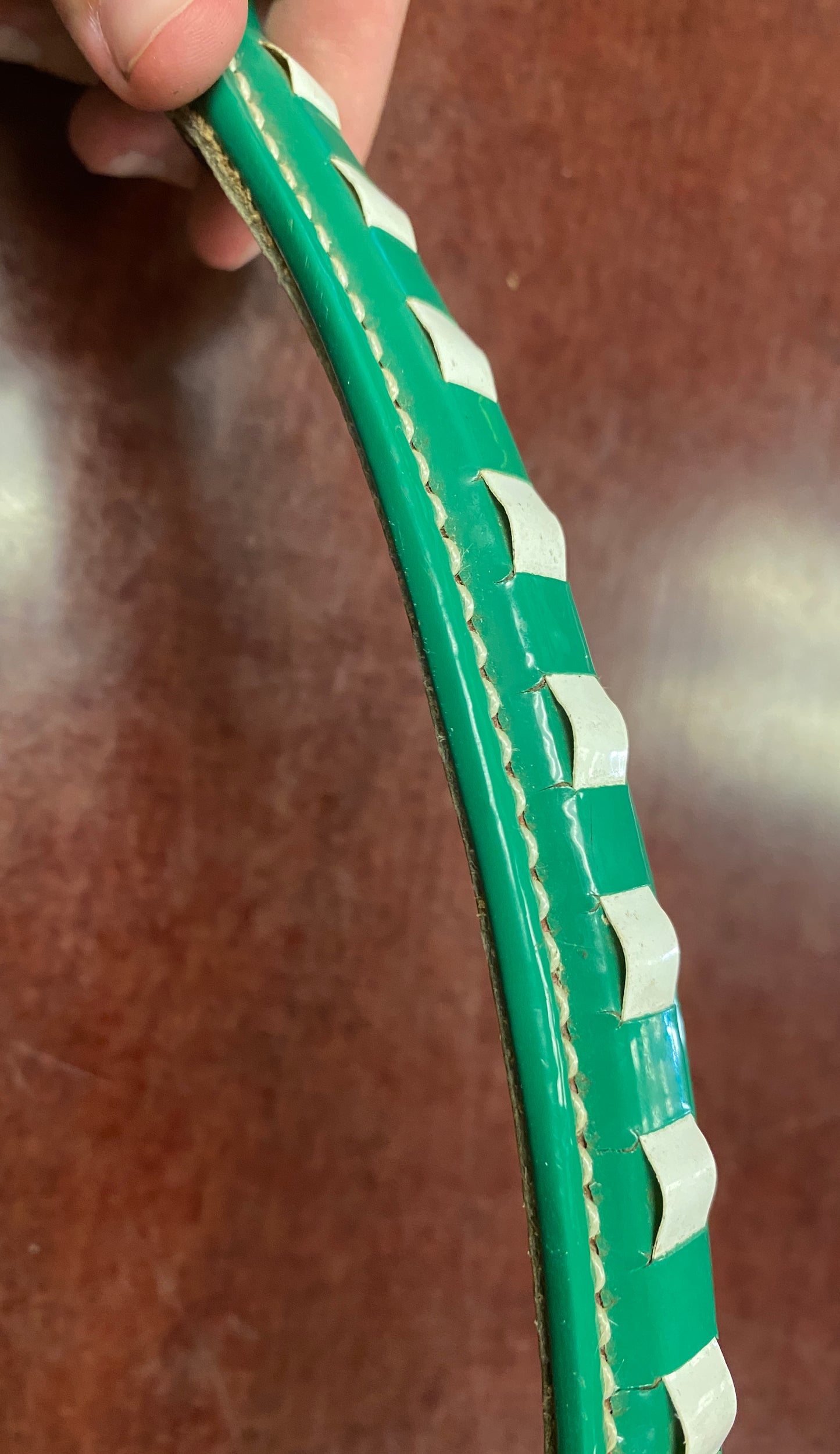Pony Green/White Browband