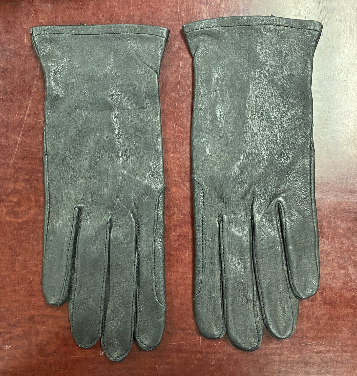 Small 6 1/2 Brown Leather Gloves
