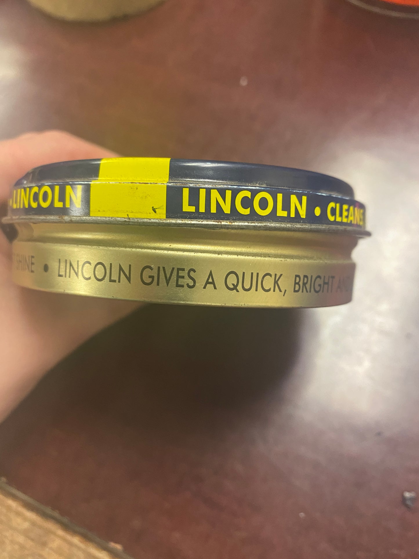 Black Lincoln Stain Wax Shoe Polish