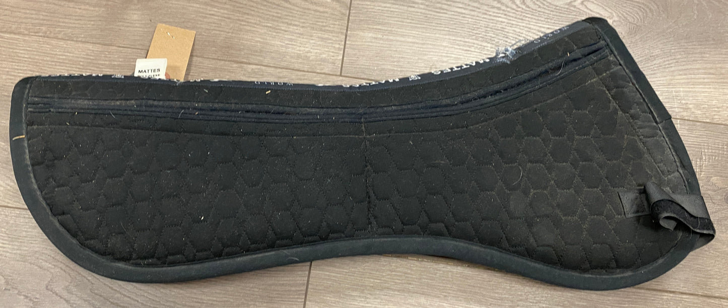 Large All Purpose Mattes Black Shimmable Correction Half Pad