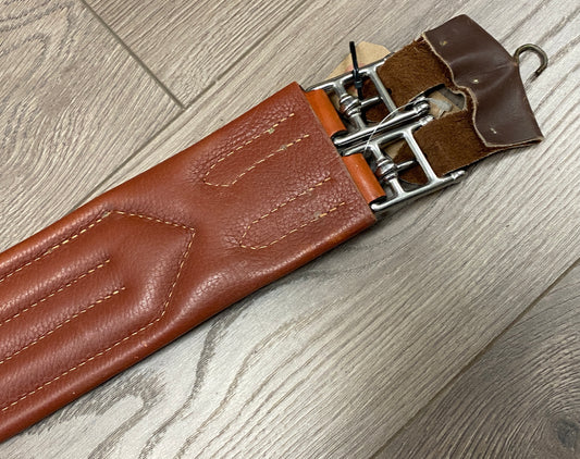 46” Edgewood Chestnut Plain 1-End Elastic Girth