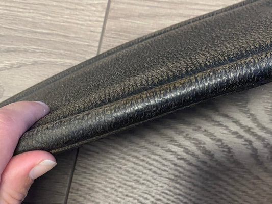 32” Black Padded Leather Dressage Girth