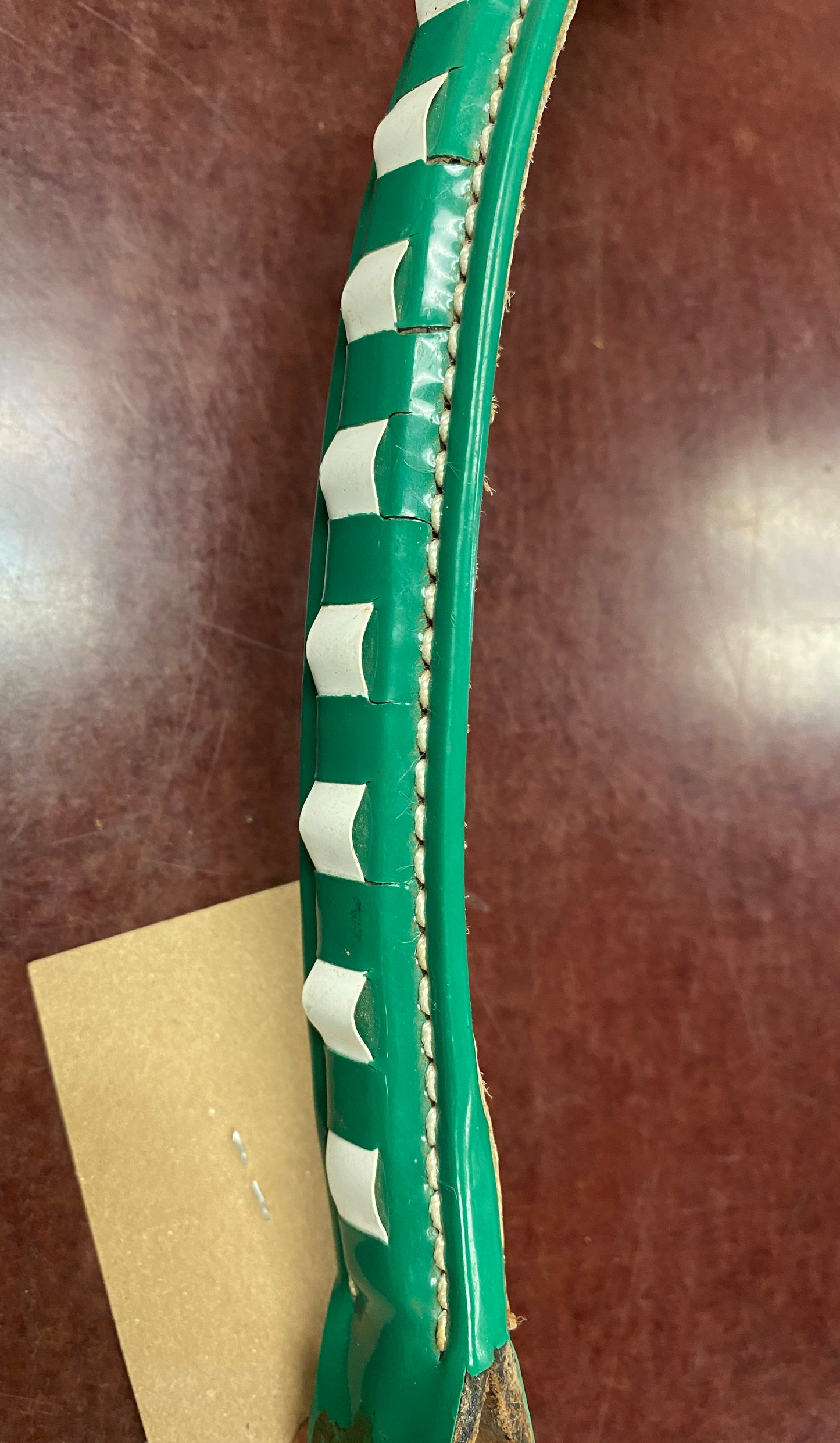 Pony Green/White Browband