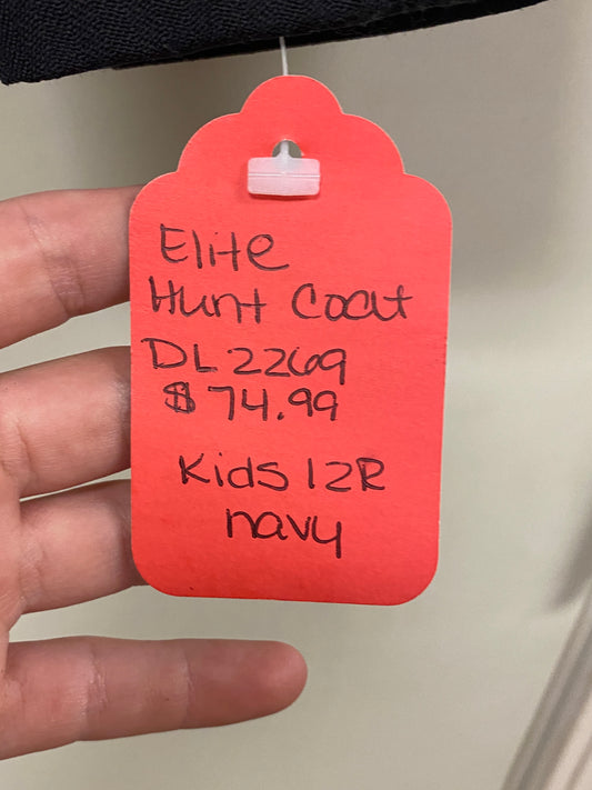 12R Elite Kids Navy Hunt Coat