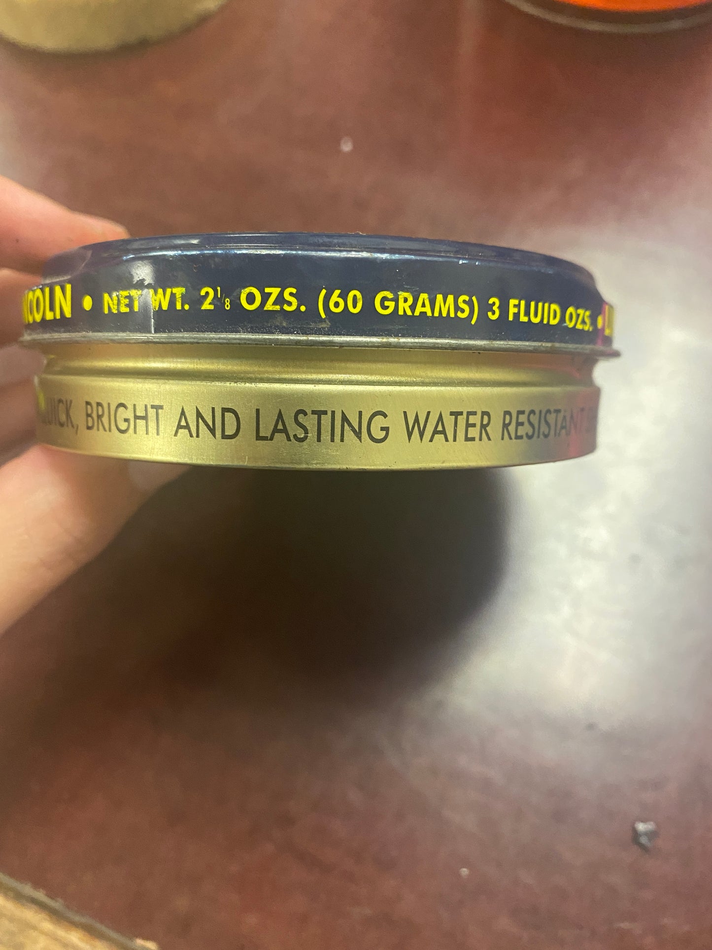 Black Lincoln Stain Wax Shoe Polish