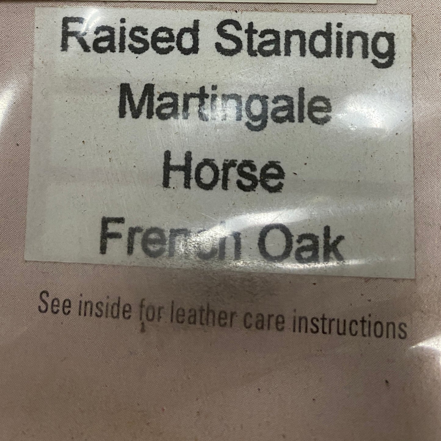 Full/Horse Beval Raised Fancy Stitch Standing Martingale
