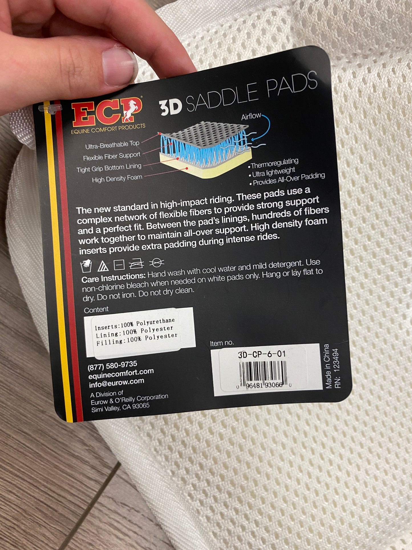 New ECP Shimmable White Half Pad