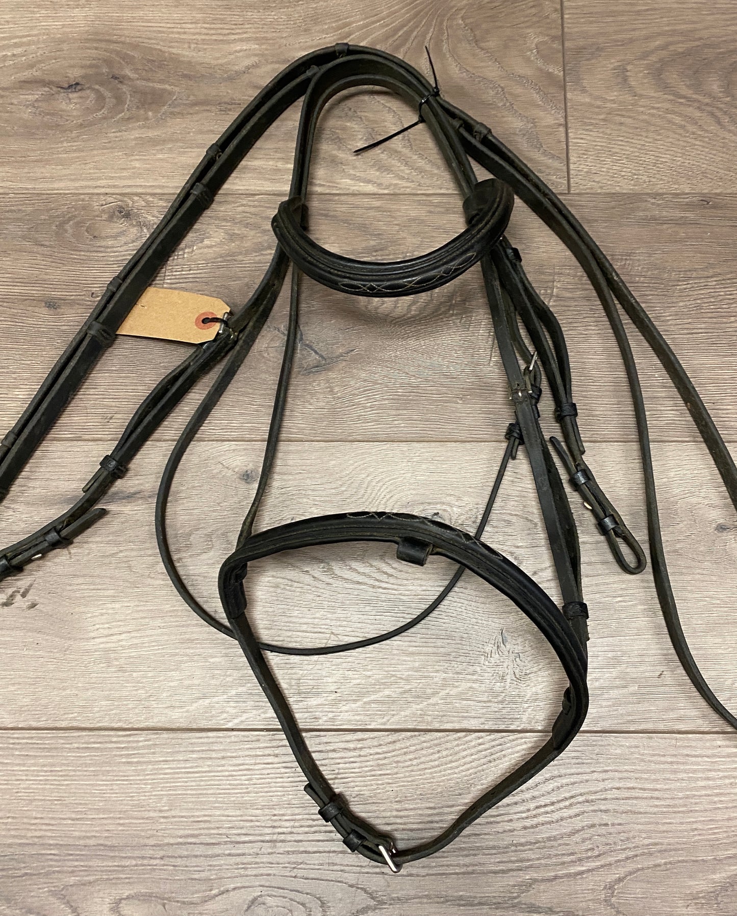 Full/Horse Black Stubben Fancy Stitch Bridle