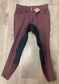 28 Burgundy ROMFH Breeches